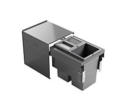 HAILO 3608601 AS Cargo Aqua 600 13/13/D mit 26 Liter Volumen für 60 cm Schrankbreite / Abfalltrennsystem