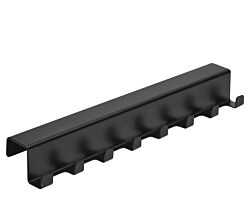 Aluments Quader-Rack Hakenleiste in SCHWARZ / Regalsystem / Modulregal