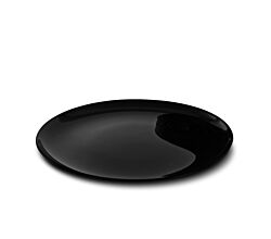 CreaTable - ITALIAN PARTY - Barbecueteller BLACK 33 cm aus Opalglas