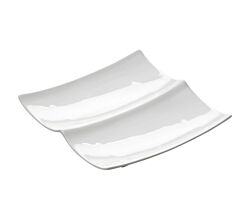 Maxwell & Williams Platte zweigeteilt 26,5 cm EAST MEETS WEST Geschenkbox, Porzellan, JX24003
