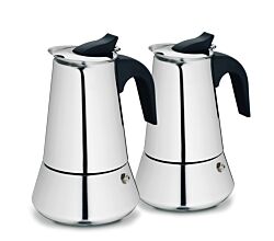 kela Espressokanne BARI aus Edelstahl in zwei Größen // Espressokocher