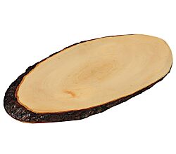 KESPER Rindenservierbrett 61200 aus Erlenholz Länge ca. 35 - 39 cm / Vesperbrett / Brotzeitbrett