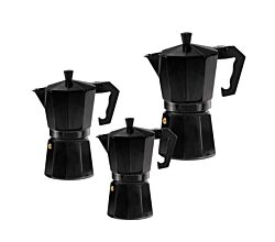 Alu-Espressokocher Italiano Nero von Karl Krüger / Espresso-Kocher / Espresso-Kanne / Espresso
