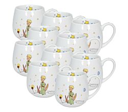 10er SET KÖNITZ 1111432362 Kuschelbecher 420 ml LE PETIT PRINCE - Secret (Französisch), Porzellan