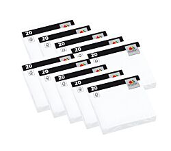 Fasana 209436 PEARL WHITE 200 Servietten, 33 x 33 cm, 3-Lagig, 1/4 Falzung, Metsä Tissue Napkin Collection