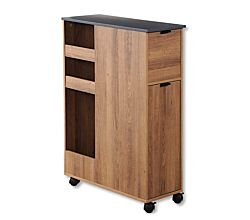 KESPER Nischenregal 24851-13 Spanplatte Holzdekor mit Lenkrollen / Servierwagen