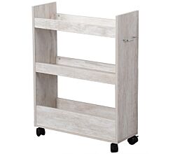 KESPER 24853-13 Nischenregal, weiß gekälkt aus FSC-zertifizierte Spanplatte / Regal / Rollregal