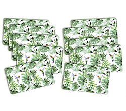 10er SET KESPER 31258 Dekor-Frühstücksbrettchen TROPICAL Melamin