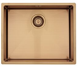 Lavabo Spüle KUBUS 500 soft in AMBER / KUPFER - Ausschnittmaße: 515 x 415 / Edelstahlspüle