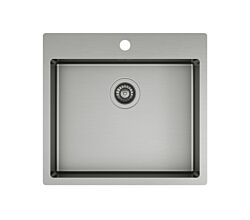 LAVABO KUBUS 540 soft PVD Gunmetal Edelstahlspüle