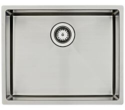 Lavabo KUBUS 500 soft Edelstahlspüle mit Raumsparventil / Ausschnittmaße: 515 x 415 / Spüle / Lavabo / Designspüle