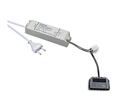 LED Netzteil 30 Watt mit Anschluß für Hauptschalter und 6-Fach LED Verteiler / Netzteil / Trafo / LED Trafo