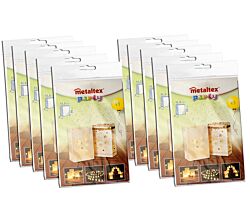 10er SET METALTEX 256620080 LICHTERTÜTEN - Sterne - 5 Stück / Stimmungsleuchten / Dekoleuchten