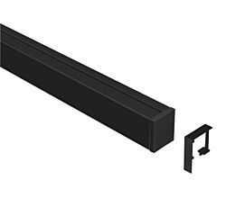 Linero MosaiQ Profilleisten Set in schwarz matt / Reling Aluprofil / Relingsystem / Kesseböhmer