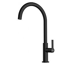FRANKE Armatur MARIS Slim mit J-Festauslauf in BLACK MATT / Einhebelmischer