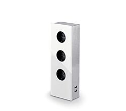 MIRA Glas-USB Steckdosenelement WEISS - Schuko 3-fach und 2-fach USB Charger / Steckdosen / USB-Port