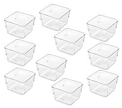 10er SET Metaltex Schubladen-Organizer SLIM XS ohne Deckel / Organisationsbox