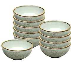 10er SET CreaTable 20028 Nature Collection Dipschale 11,5 cm STONE