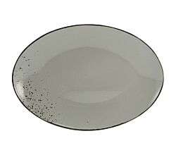 CreaTable 20368 Nature Collection Platte oval 35 cm STONE