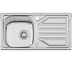 Spüle NAVA 2 mit Drehexcenterbedienung / Edelstahlspüle / CONTURA / Ausschnitt 760 x 415 mm