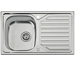 Spüle NAVA 3 mit Drehexcenterbedienung / Edelstahlspüle / CONTURA / Ausschnitt 780 x 480 mm