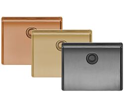 REGINOX Spüle NEW YORK SLIM 50X40 Comfort in neuen PVD Farben 2025 ab Schrankbreite 60 cm / Flächenbündig