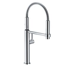 FRANKE Armatur PESCARA Semi-Pro 360° in CHROM mit Spiralauslauf / Einhebelmischer