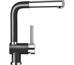 SCHOCK Armatur PIEGA mit schwenkbarem Zugauslauf / CRISTADUR® / Küchenarmatur