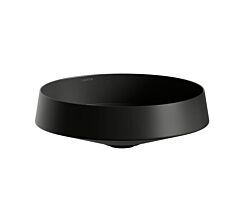 LAUFEN Waschtisch-Schale / Waschbecken NIB 360x360 rund schwarz matt ohne Hahnloch OHNE Überlauf, H512NI27161121