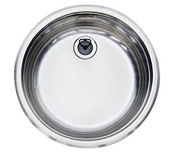 REGINOX Edelstahlspüle R18 370 OSP mit Stopfenventil ab Schrankbreite 45 cm / Einbau / Auflage