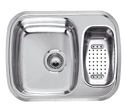 REGINOX R16725 Edelstahlspüle Queen 60 (L) KGOKG Becken links ab Schrankbreite 60 cm / Flächenbündig / Flacheinbau