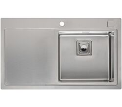 REGINOX Spüle PHOENIX 40 Right mit Armaturenbank u. Becken rechts / Ausschnittmaß 845 x 495 mm / Spüle Edelstahl