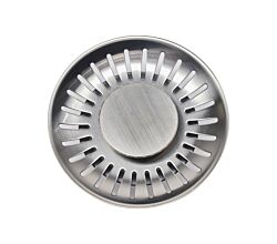 Reginox 3,5 Zoll Siebkorb R35207 GUN METAL Silver Comfort für Spüle New York / Ersatzteil