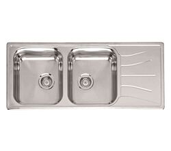 REGINOX R39939 Edelstahlspüle Diplomat 30 ECO KGKG-CC ohne Überlauf ab Schrankbreite 80 cm / Auflagespüle