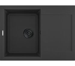 REGINOX R40317 Regi Granite Spüle BARI 5 in Nero Black ab Schrankbreite 40 cm / Auflagespüle
