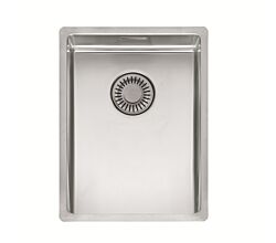 REGINOX R40744 Edelstahlspüle NEW YORK 30x40 (L) OKG Comfort mit Integralablauf ab Schrankbreite 40 cm / Flächenbündig / Flacheinbau / Unterbau