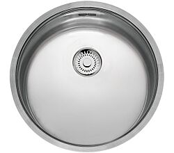Reginox L18 390 COMFORT Rundbecken-Edelstahlspüle flächenbündig / Unterbau / Flacheinbau - Ausschnittmaß Platte (Ø): 420 mm / Spüle Edelstahl