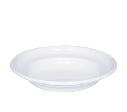 RIESS 0306-033 Teller tief 22 cm, Classic Weiss / Emailleteller