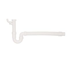 VIEGA Siphon 1 1/2 Zoll mit Schnappverschluss, Geräteanschluss und flexiblem Rohr / Ablaufverbindung / Sifon / Abfluss / Geruchsverschluss / Traps