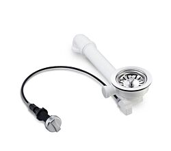 Universal Siebkorb-Excenterventil 114 mm mit Drehexcenter und Raumschaffer / Ablaufgarnitur / Abfluss / Ersatzteil / Spüle