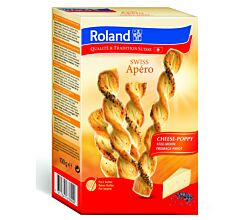 Roland Swiss Apéro Käse-Mohn 100 g / Gebäckstangen