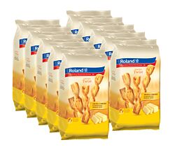10er SET Roland Swiss Twist Schweizer Käse 100 g / Käse Gebäckstangen