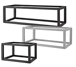 Aluments Quader-Rack Regal mit 30 cm Höhe in EDELSTAHLFARBIG oder SCHWARZ / Regalsystem / Modulregal