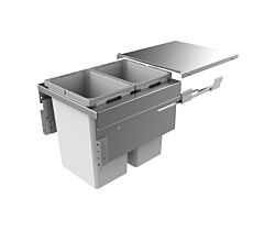 NABER 8012382 Abfallsammler COX CLAN 490/500-2 mit 59 Liter Volumen / für 50 cm Schrankbreite