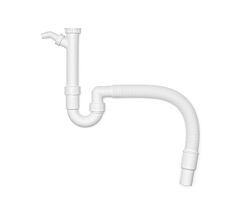 Geruchsverschluss flexibel mit Anschluss für Waschmaschinenablauf / Siphon / Ablaufverbindung