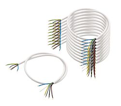 10er SET Herdanschlussleitung 1500 mm 5-polig Querschnitt 1,5 mm² mit Aderendhülsen / Anschlussleitung 2 / Stromleitung