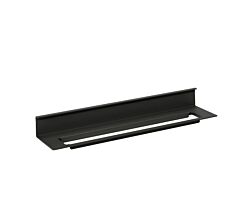 Linero MosaiQ Untere Tuchleiste 350 x 77 x 46 mm schwarz matt / Handtuchleiste / Reling Handtuchhalter / Relingsystem / Kesseböhmer