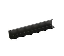 Linero MosaiQ Hakenleiste 250 x 44 x 38 mm schwarz matt / Reling - Haken / Relingsystem / Kesseböhmer