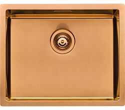 NABER 1015030 LUSSO 1 Einbauspüle, kupferfarbig, PVD-Beschichtung, ab 60 cm Schrankbreite / Spüle / Einzelbecken