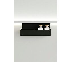 Naber 8041221 transFORM Ablage 2 für Relingsystem, schwarz matt
